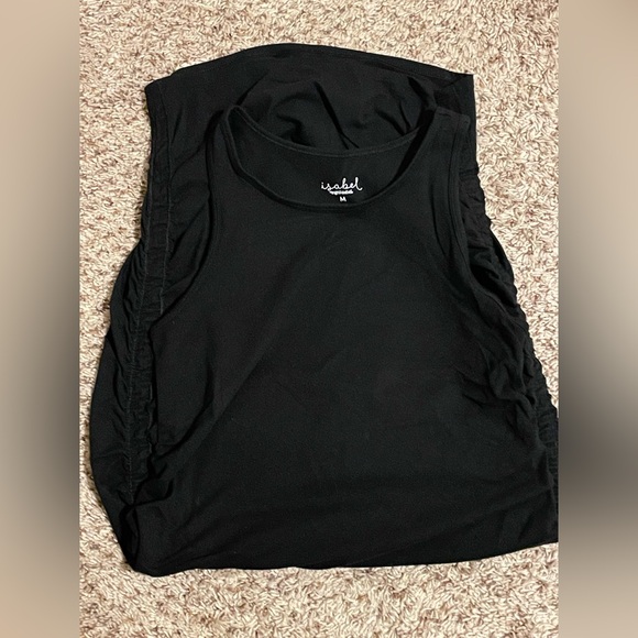 Isabel Black Maternity Side Panel Tank Dress - Picture 5 of 6